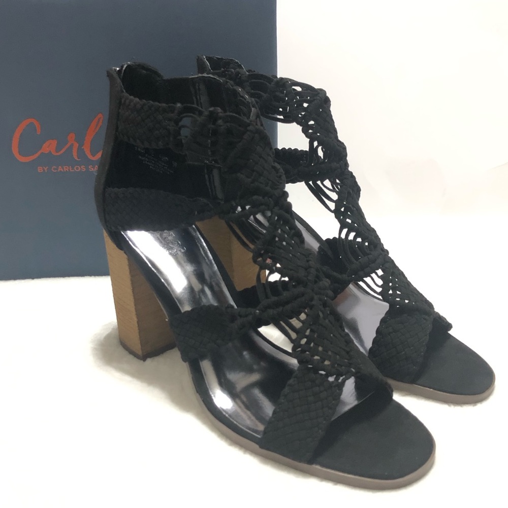 Carlos By Carlos Santana Nadia Woven Block Heel
